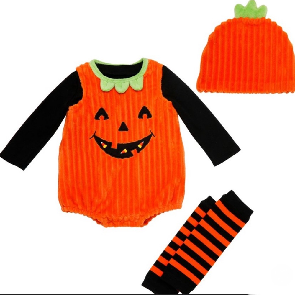 Orange Pumpkin Costume for Kids